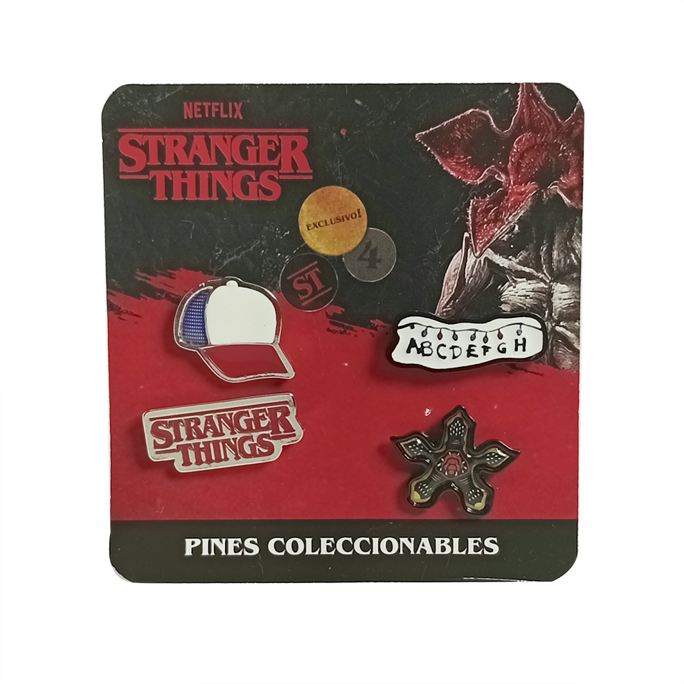 Set de pines stranger things netflix