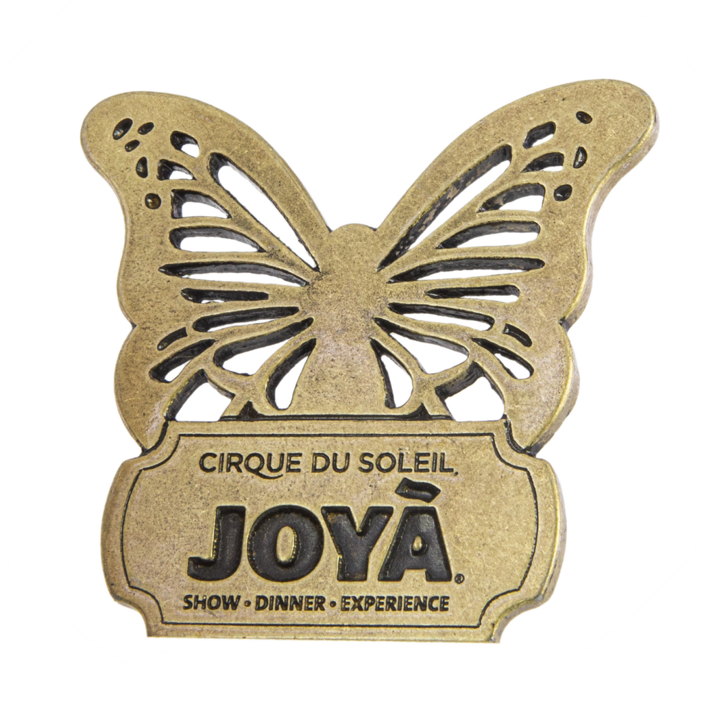 Iman metal acabado viejo Cirque de soleil